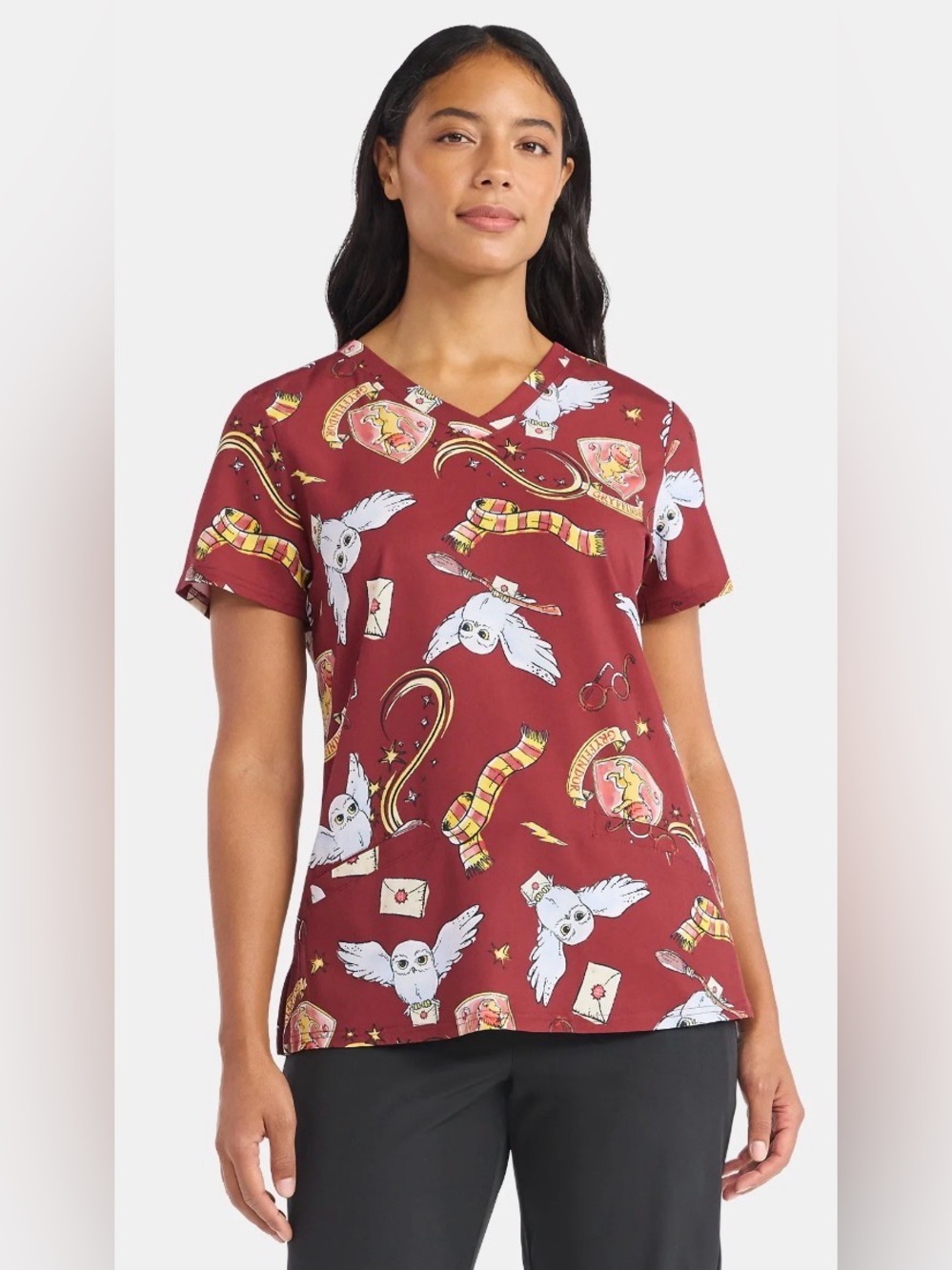 Harry Potter Scrub Top, Women’s size medium NWT